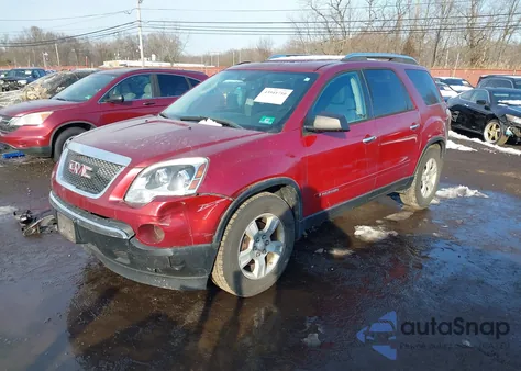 2008 GMC Acadia Sle-1 from USA, damaged, VIN 1GKER13758J148732